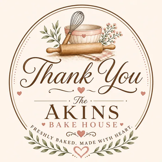Thank you from The Akins Bake House